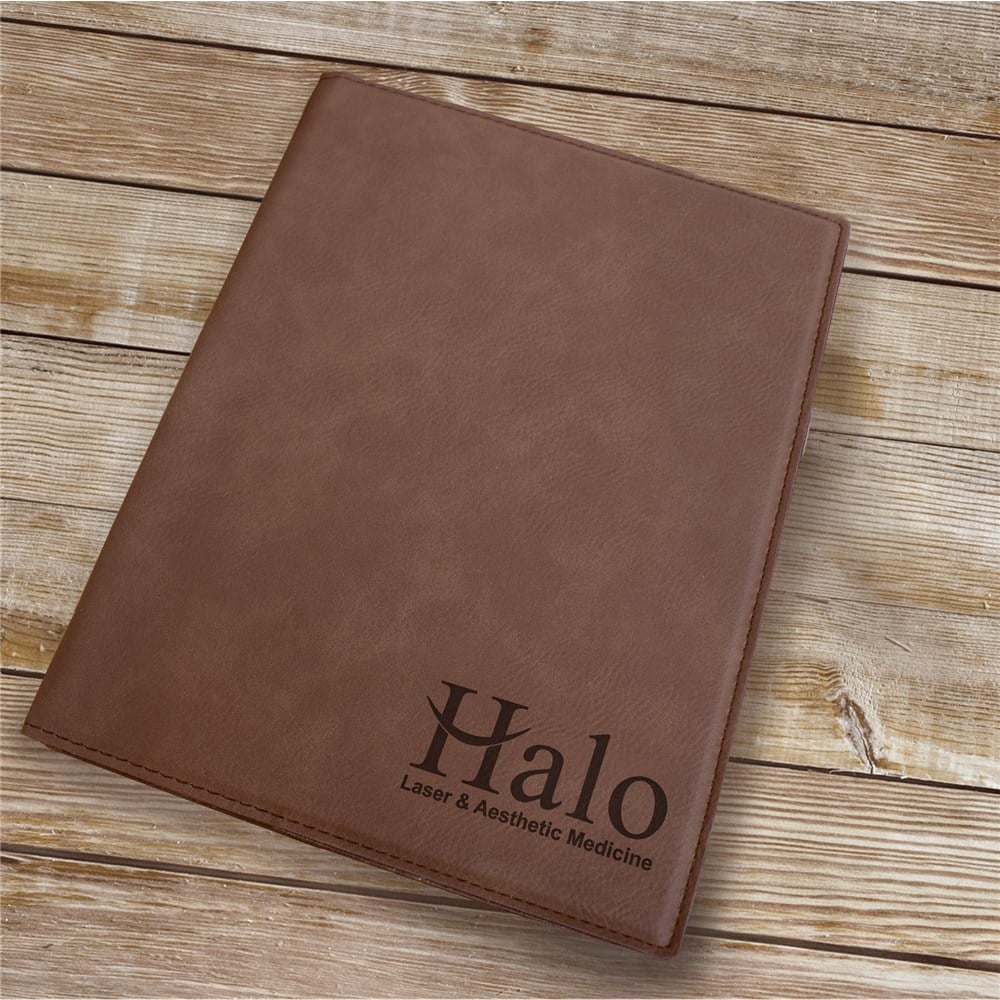 Branded office goods — notebooks, pens, desk goods, journals