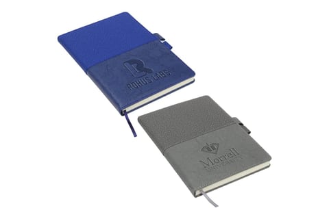 Quarry textured journals with a debossed logo