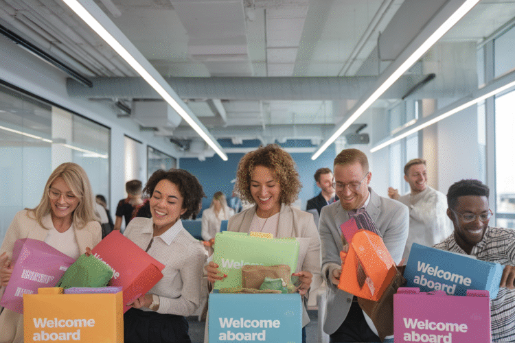 🚀 Boost new hire retention by 82% with personalized welcome kits! Show new team members they belong with tailored gifts like favorite snacks or role-specific essentials. A small touch can create lasting loyalty. #EmployeeEngagement