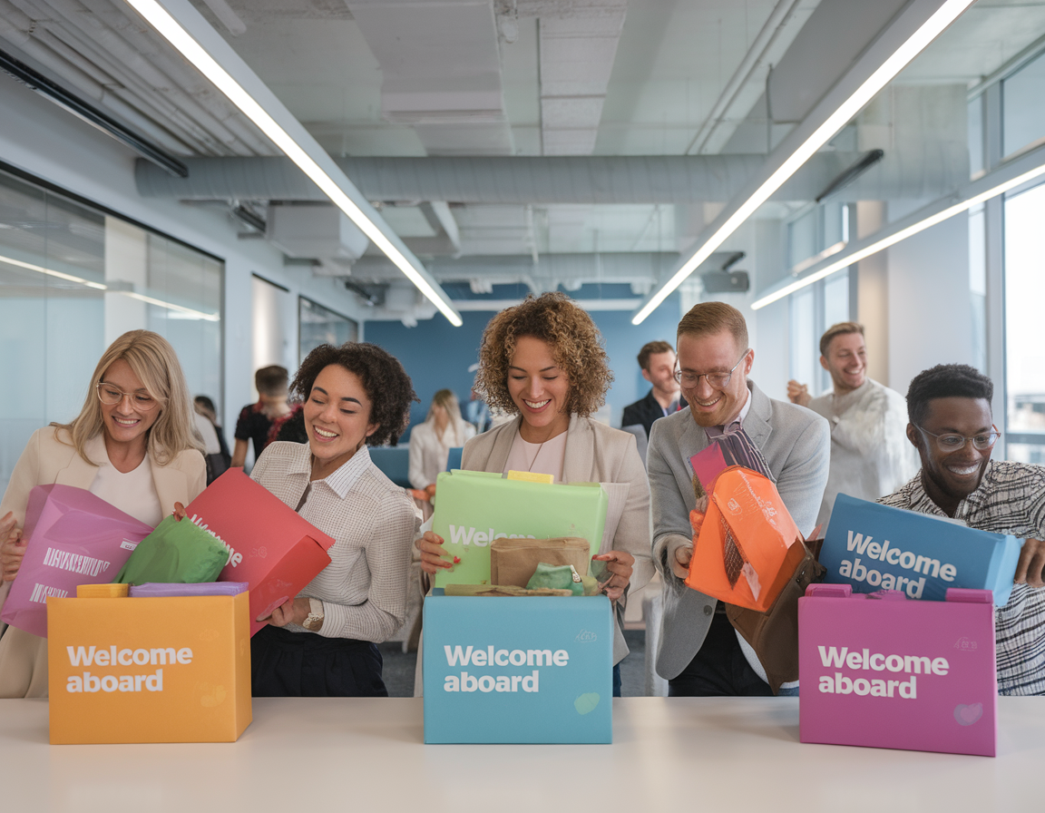 🚀 Boost new hire retention by 82% with personalized welcome kits! Show new team members they belong with tailored gifts like favorite snacks or role-specific essentials. A small touch can create lasting loyalty. #EmployeeEngagement